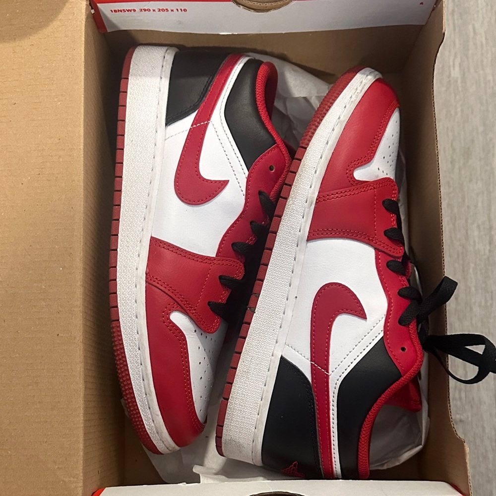 Nike Red and White Air Sneakers